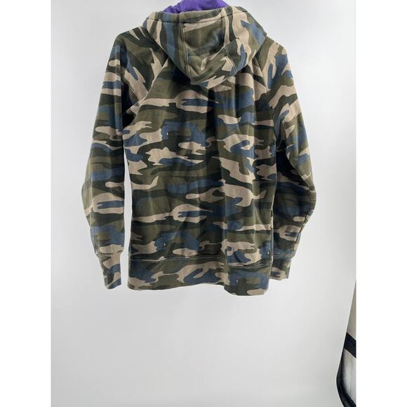Cabela's Womens Camo Hoodie Pullover Purple Logo Sweatshirt M - Picture 3 of 3